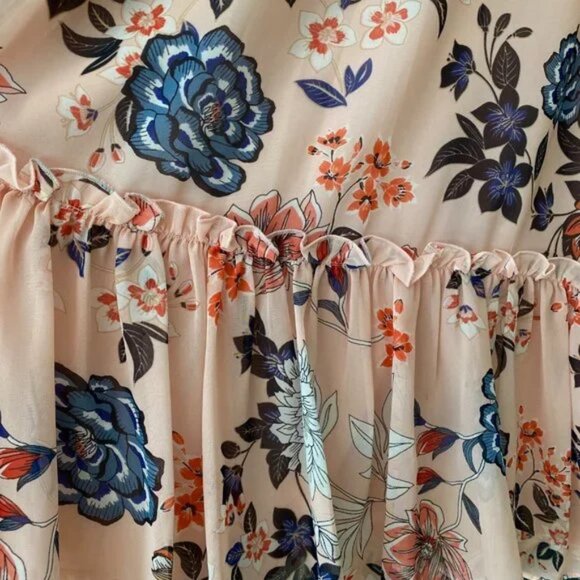 Vince Camuto Sz 8, Pink Floral Halter Mini Dress, Used Great Condition - Picture 8 of 10